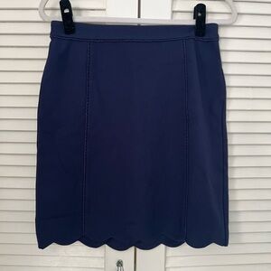 Scalloped Pencil Skirt